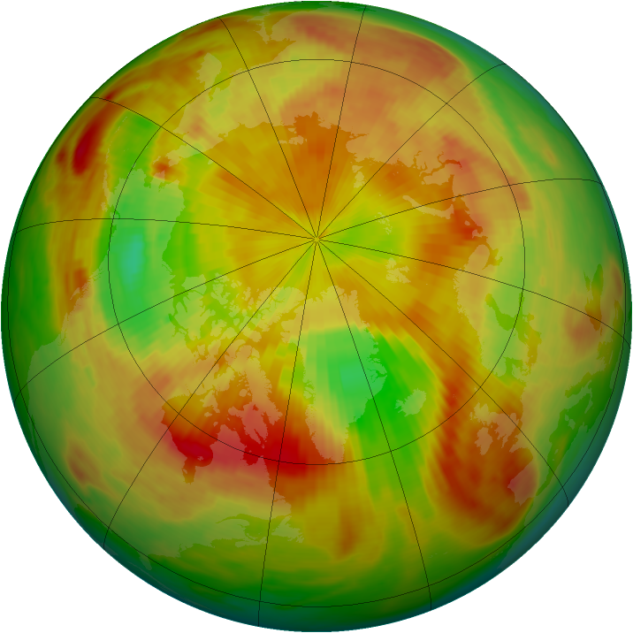 Arctic ozone map for 09 May 1981